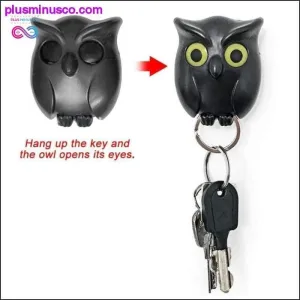 1 PCS Black Night Owl Magnetic Wall Key Holder Magnets Keep