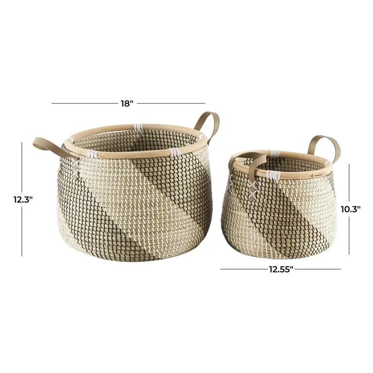 2pc Seagrass Basket Set