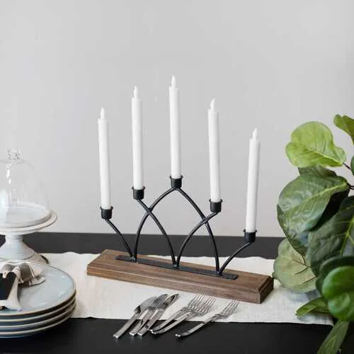 5 Slot Vinatge Design Candle Holder