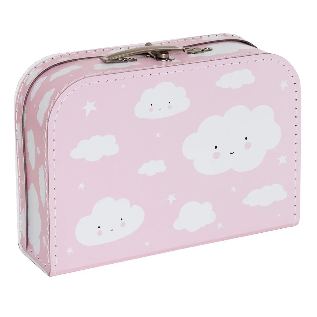 A Little Lovely Company Suitcase Cloud Pink