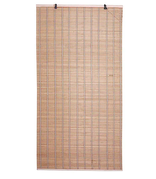 ABOUT SPACE Bamboo Curtain (Beige,6 Ft Height x 5 Ft Width)(Pack of 1)