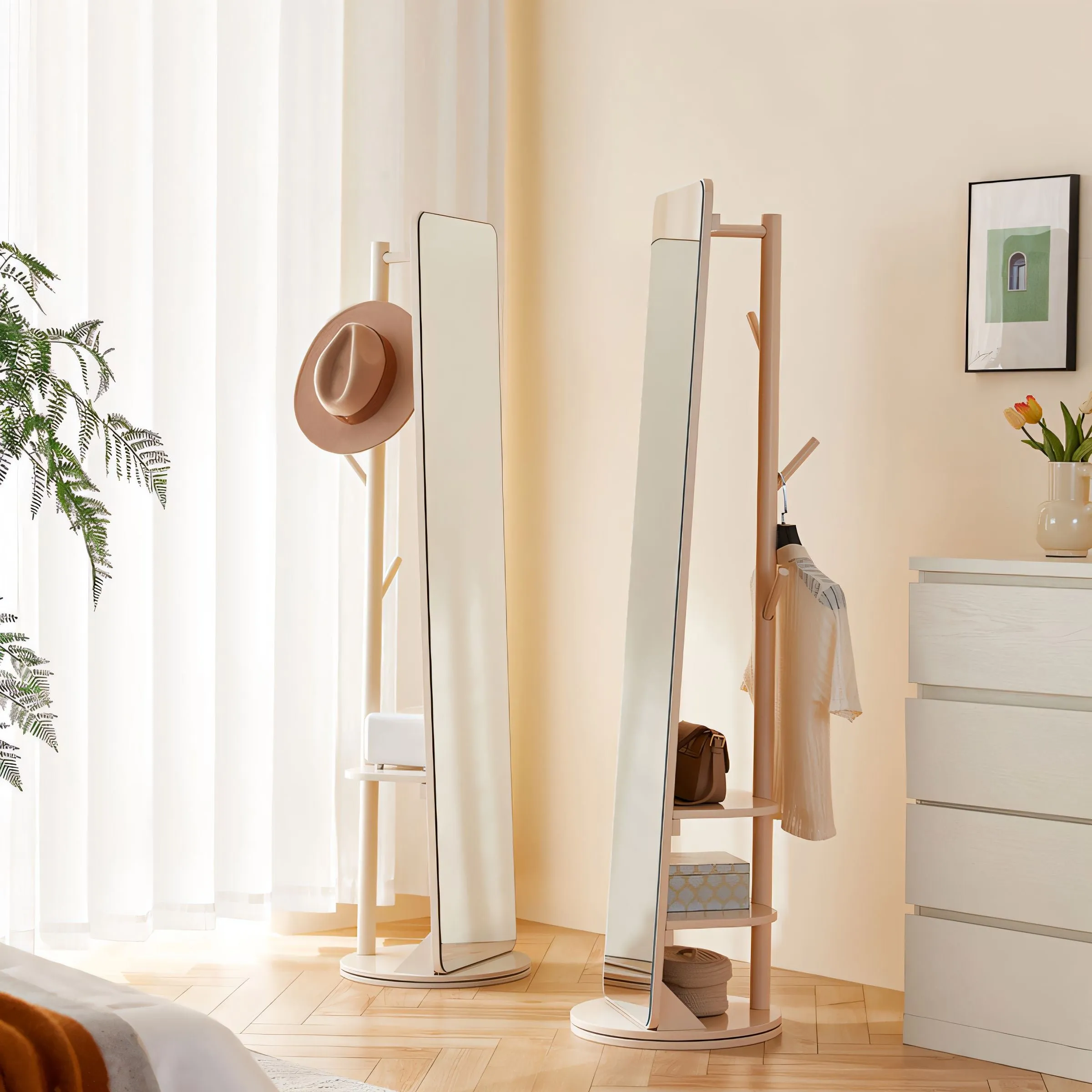 ALEXA Full-Length Spinnable Mirror