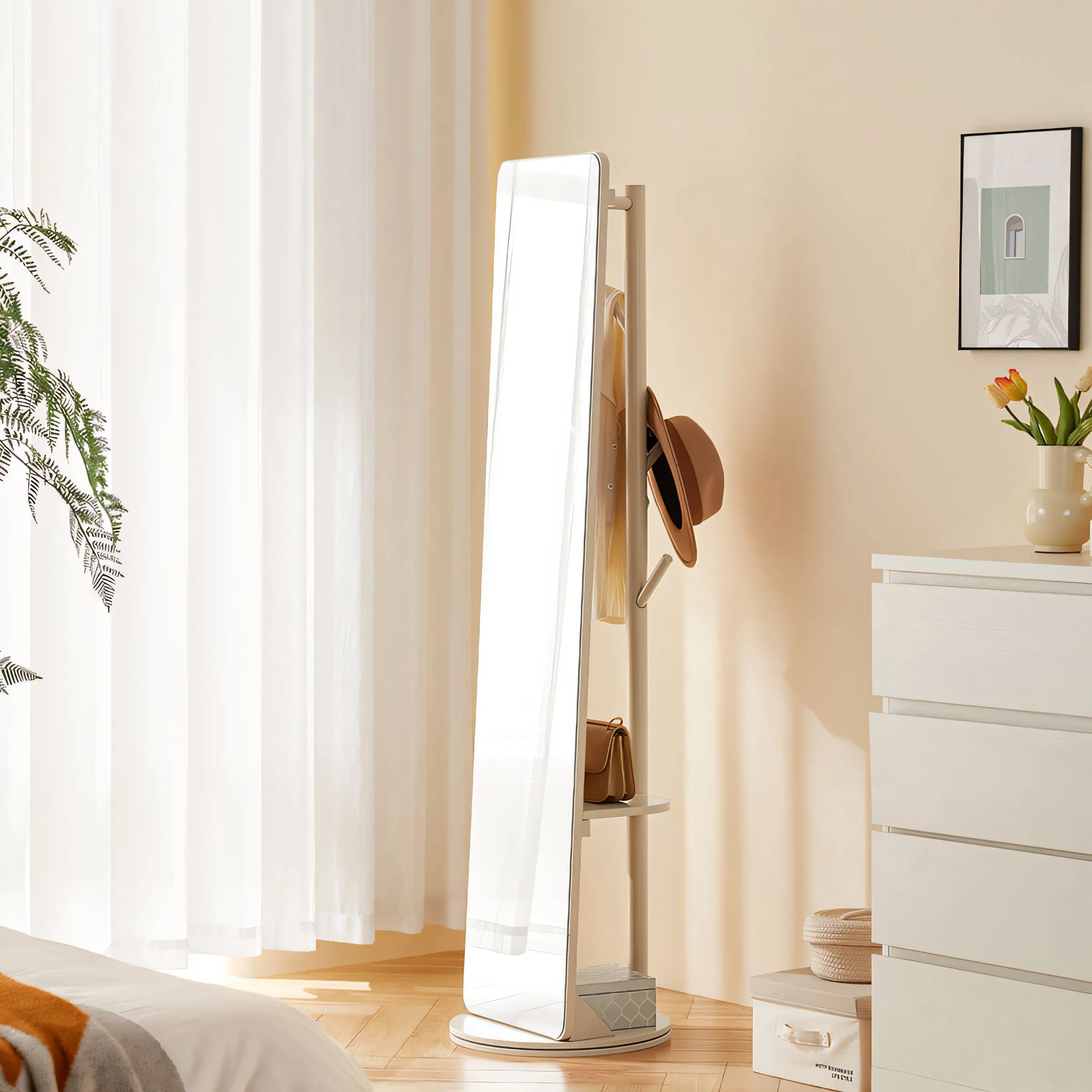 ALEXA Full-Length Spinnable Mirror