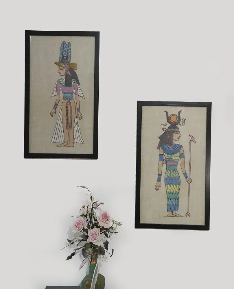 Ancient Egyptian Framed Painting (Set of 2)