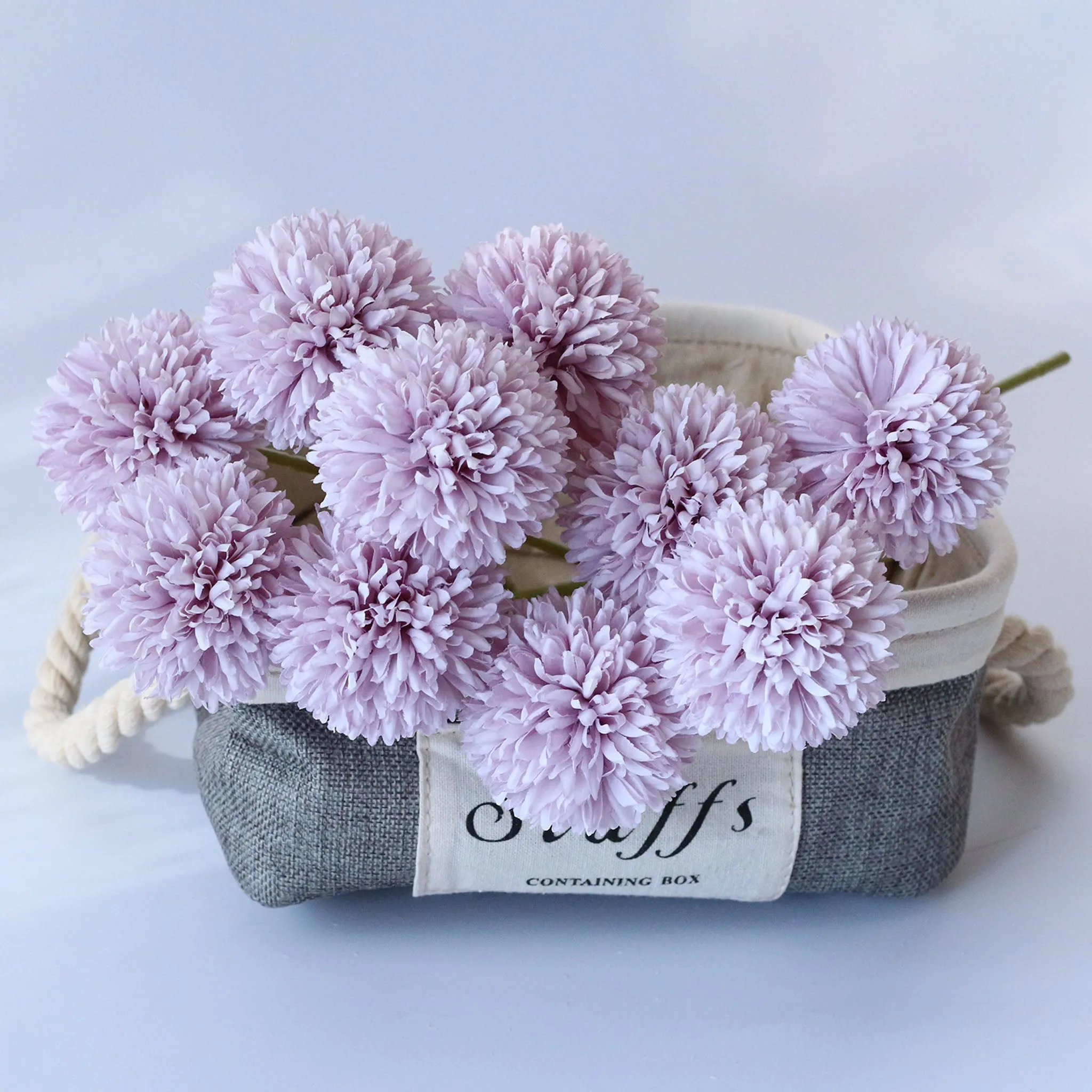 Artificial Chrysanthemum Ball Flowers Small Floral Decor