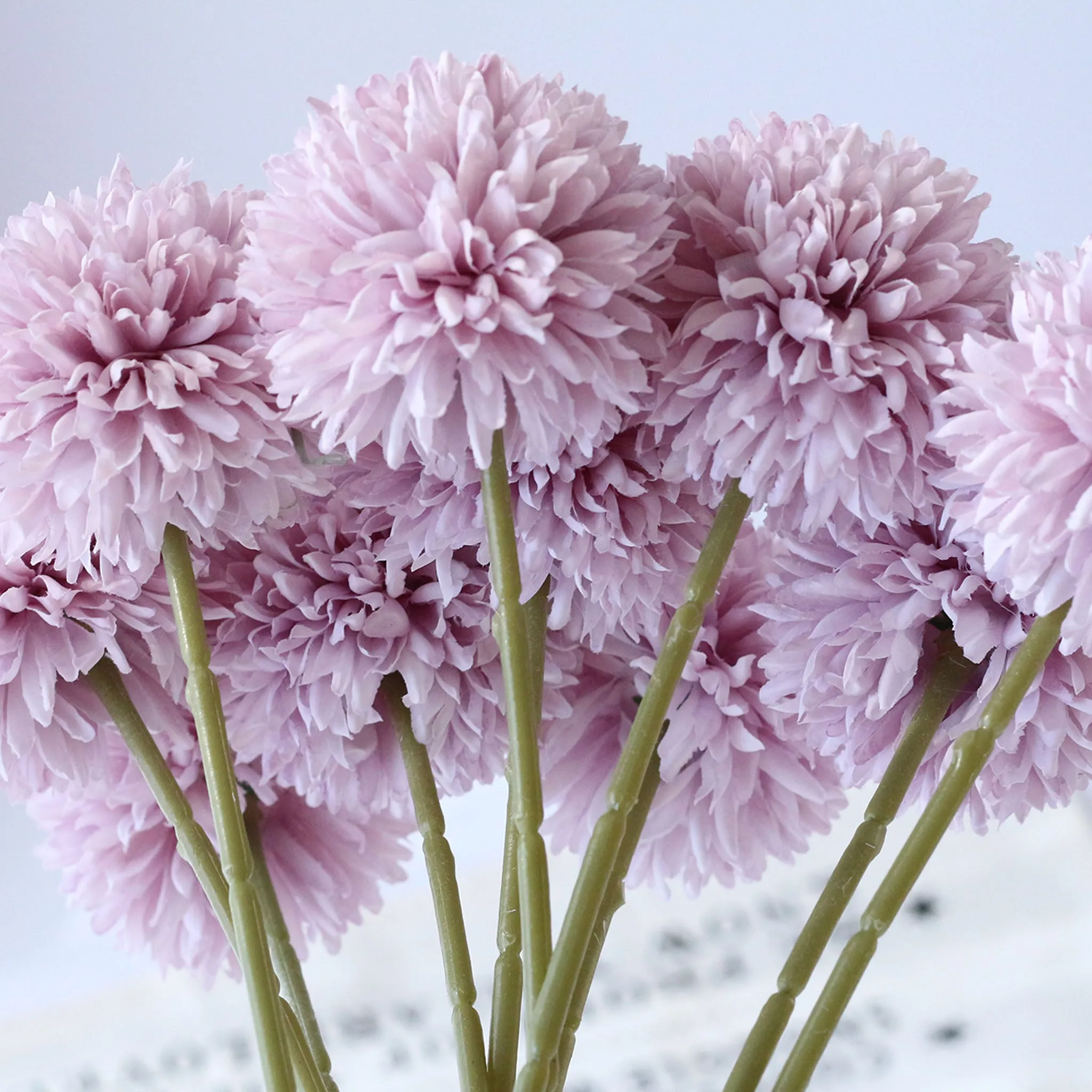 Artificial Chrysanthemum Ball Flowers Small Floral Decor