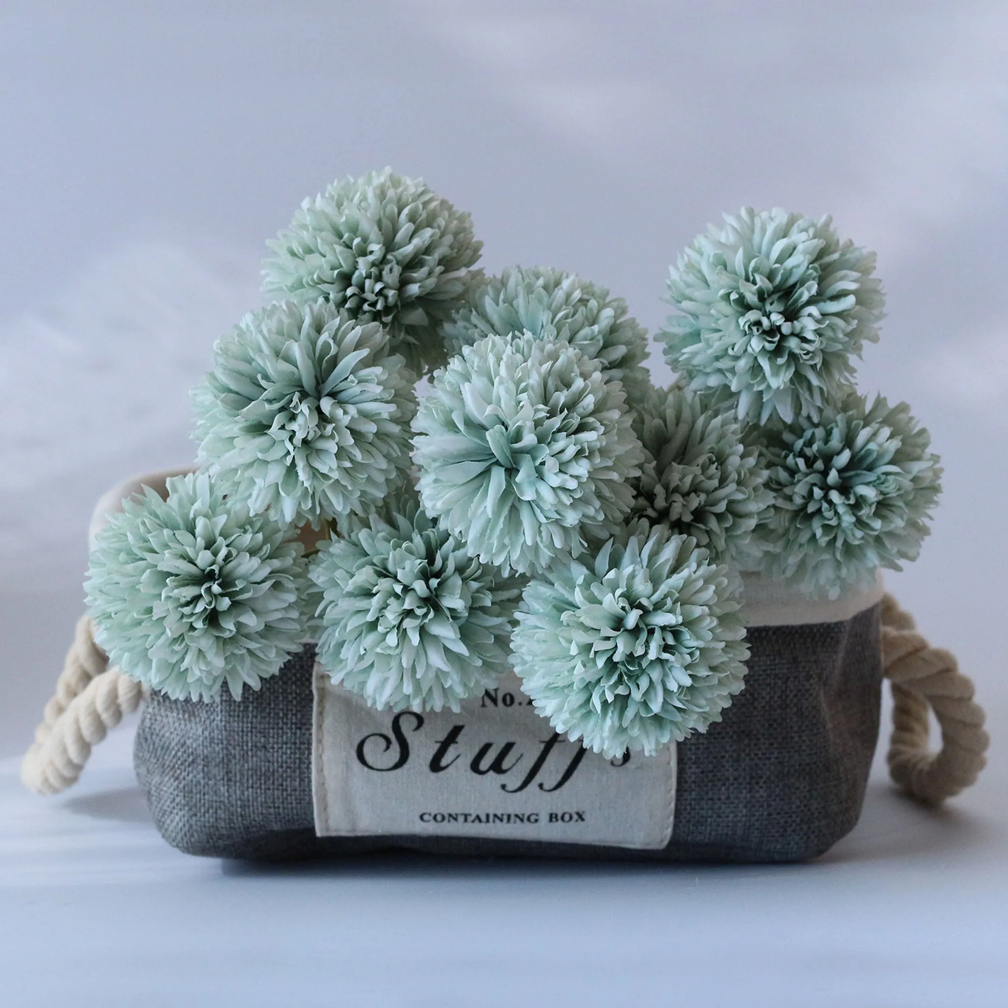 Artificial Chrysanthemum Ball Flowers Small Floral Decor