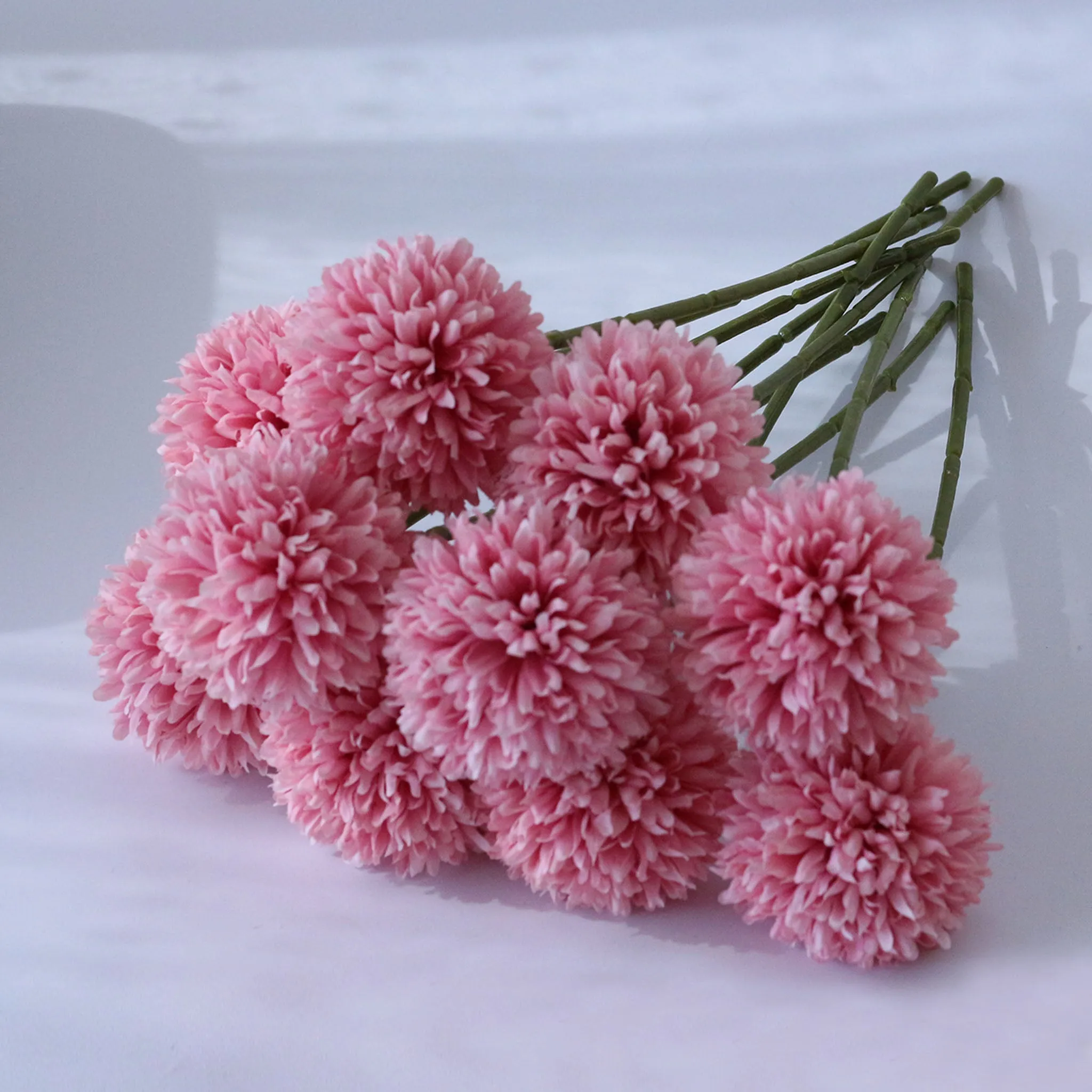 Artificial Chrysanthemum Ball Flowers Small Floral Decor