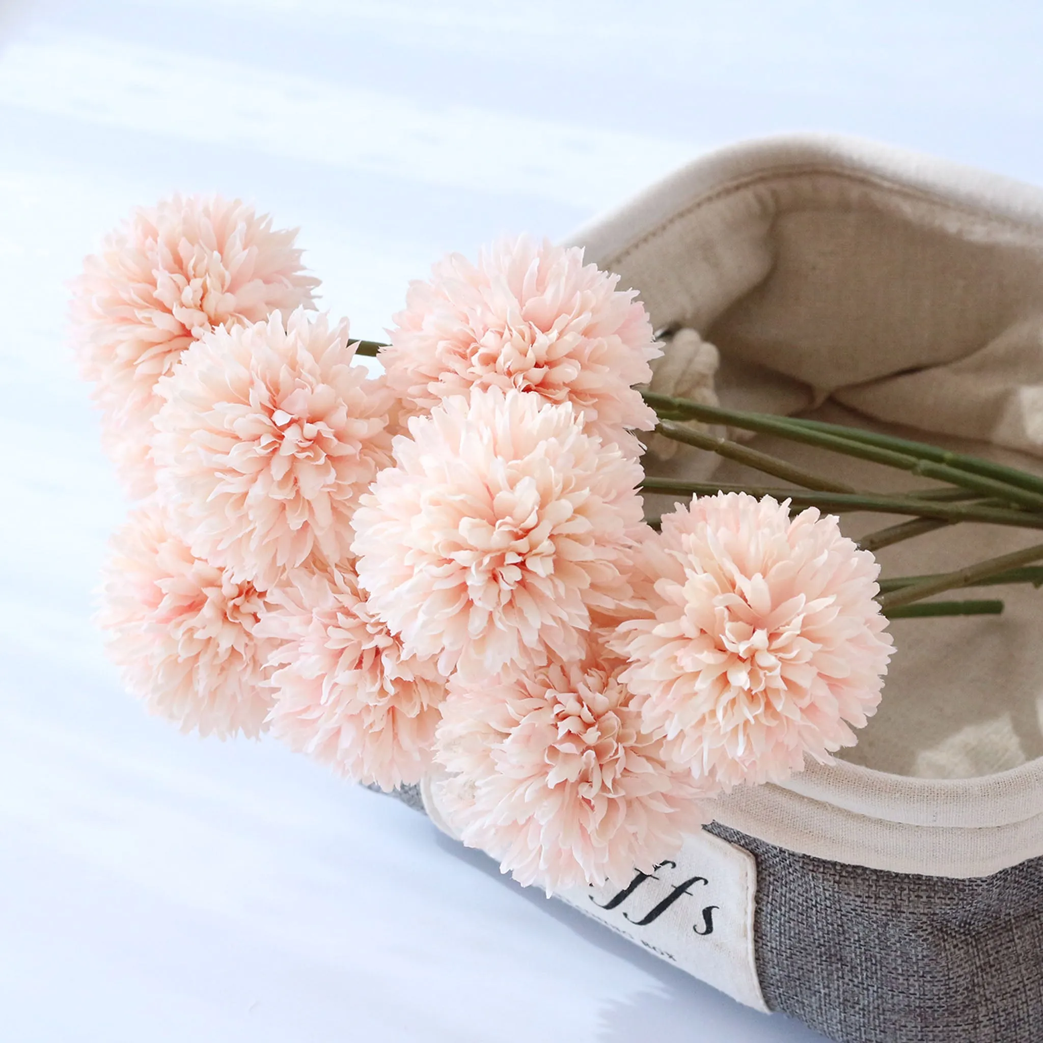 Artificial Chrysanthemum Ball Flowers Small Floral Decor