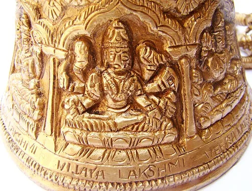 Ashtalakshmi (Ashta Laxmi) Temple bell in brass