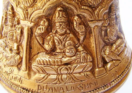 Ashtalakshmi (Ashta Laxmi) Temple bell in brass