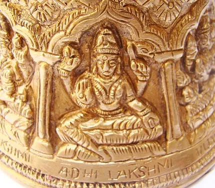 Ashtalakshmi (Ashta Laxmi) Temple bell in brass