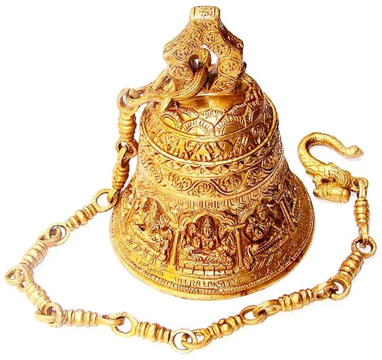 Ashtalakshmi (Ashta Laxmi) Temple bell in brass