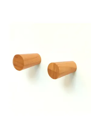 Bamboo Wall Mounter Hooks - 2 | Wireworks