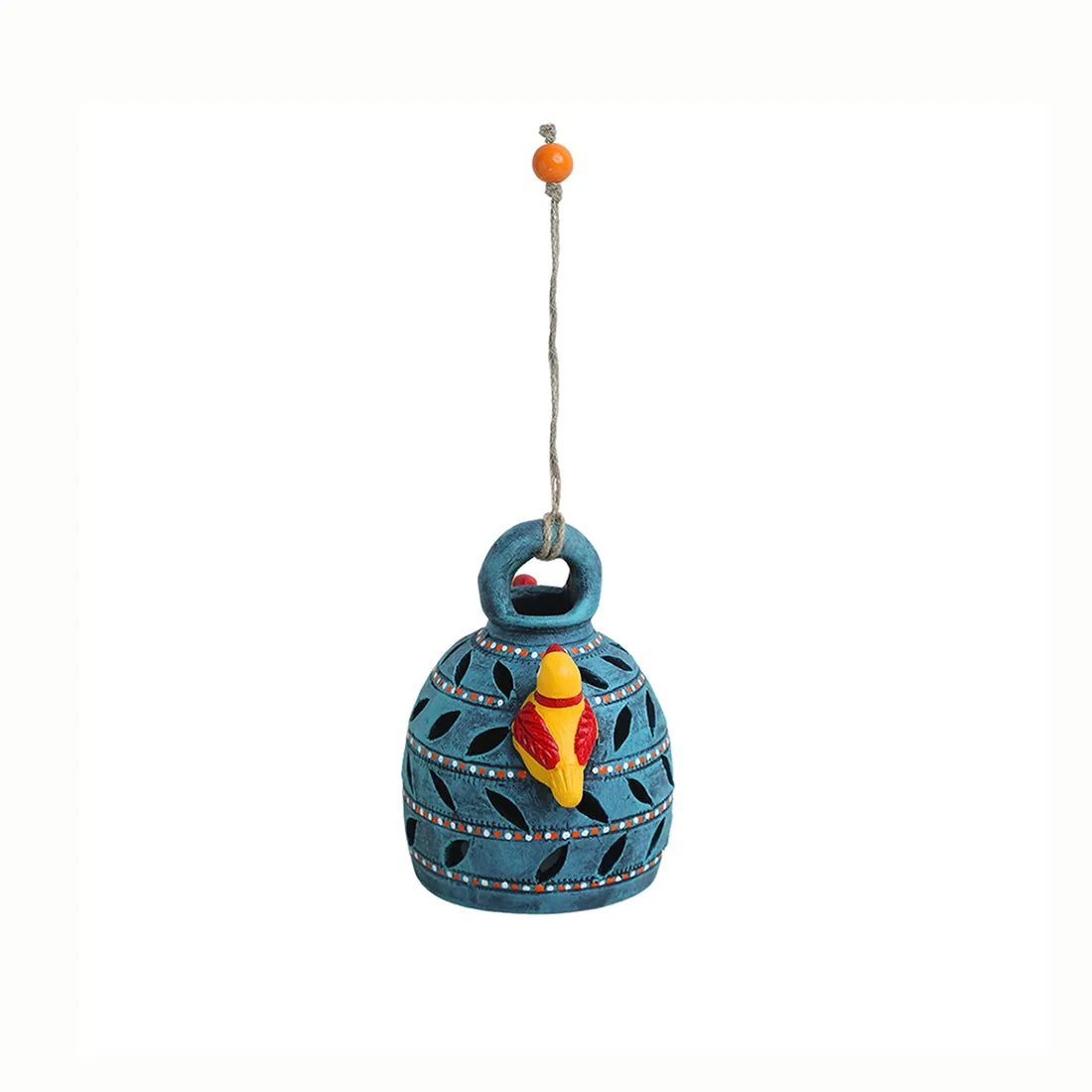 'Beautiful Birdies' Handmade & Handpainted Terracotta Garden Decorative Hanging