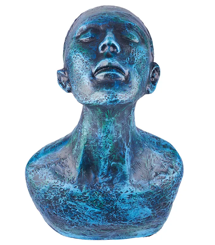 Blue Man Sculpture