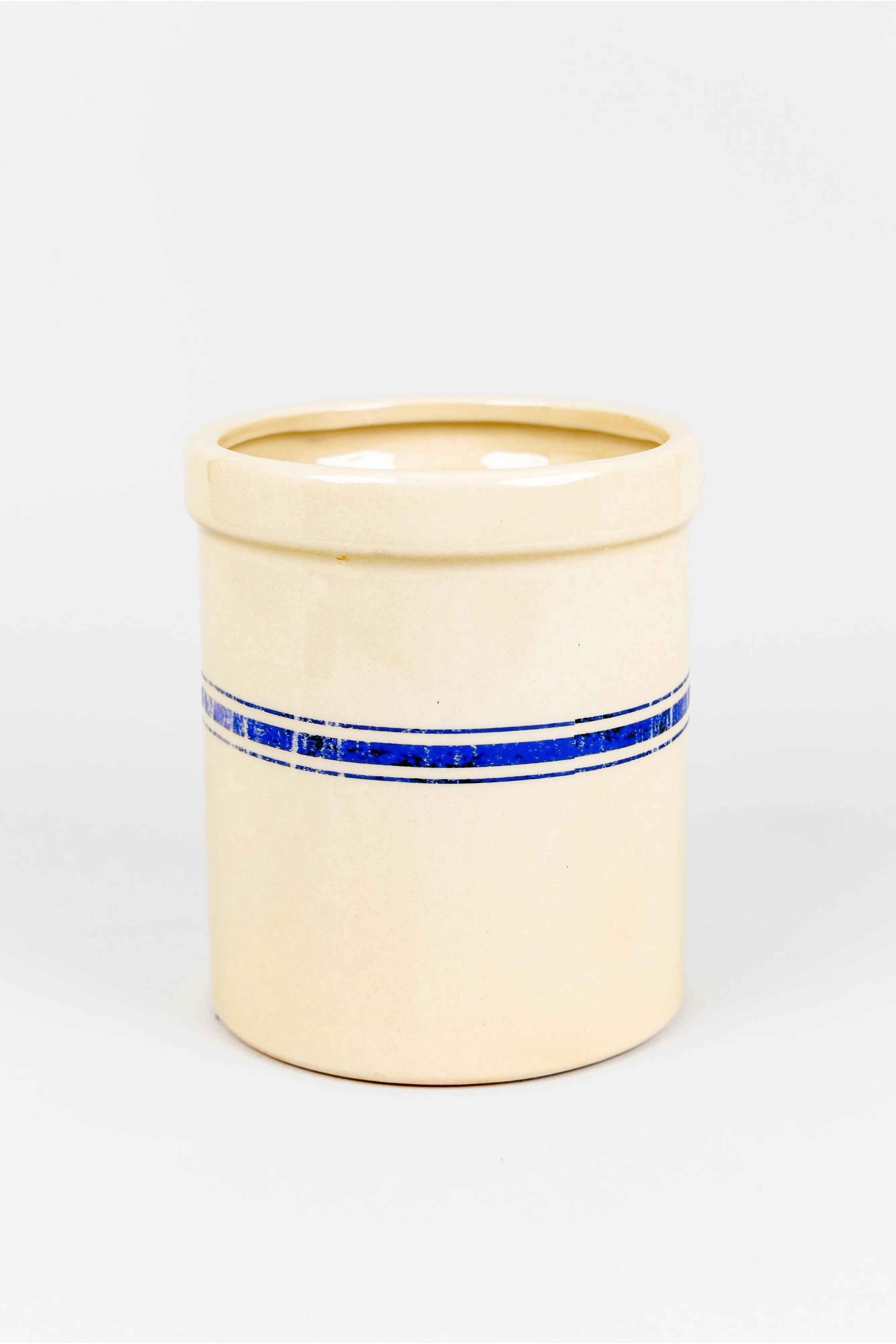 Blue Stripe Crock