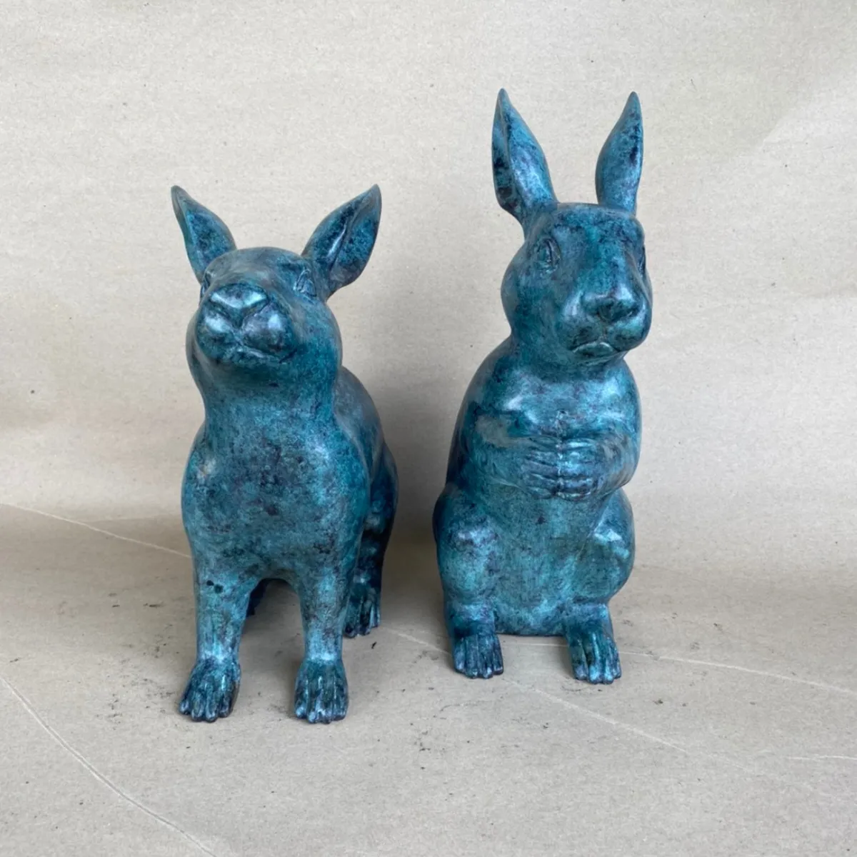 Bronze Bunny Rabbit Statues