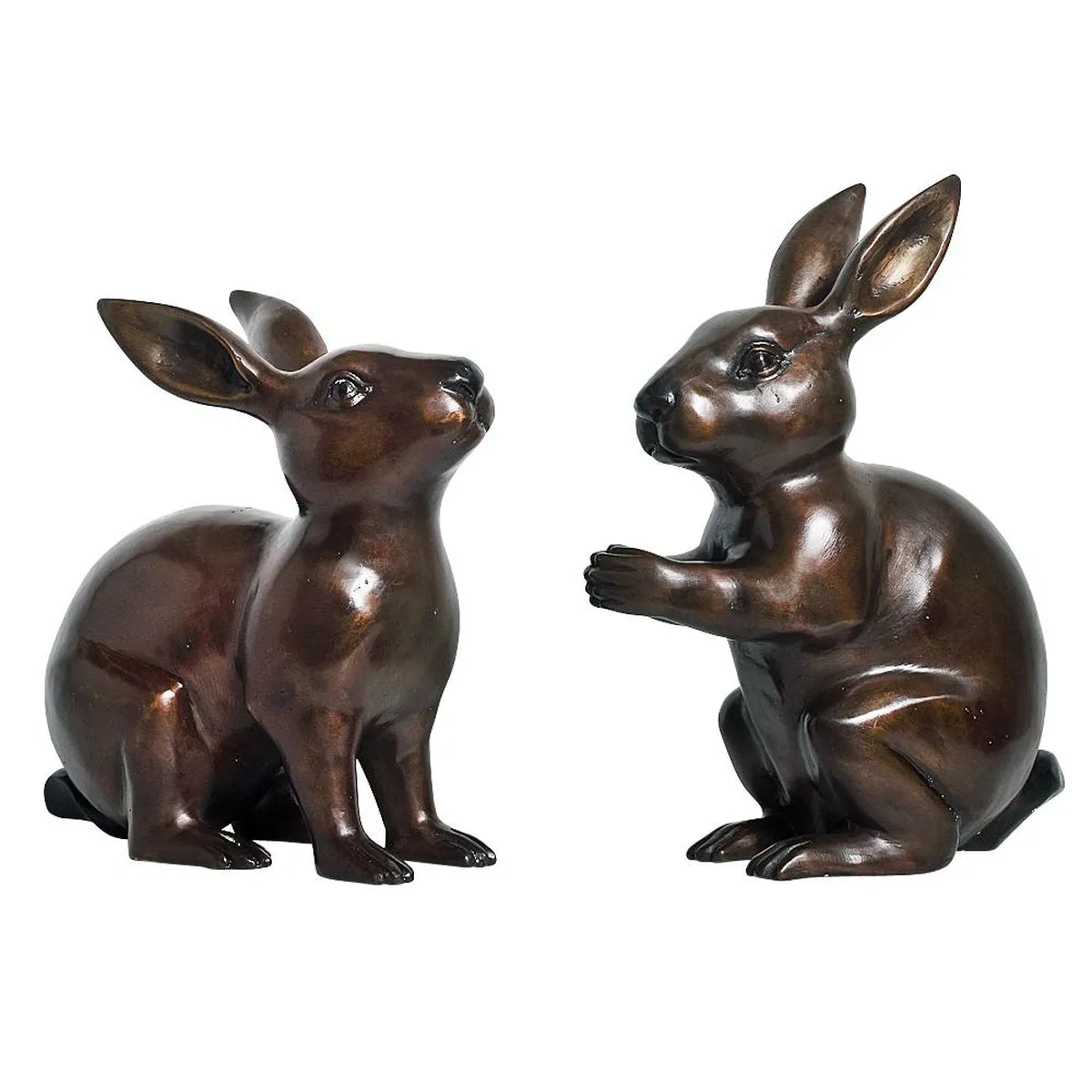 Bronze Bunny Rabbit Statues