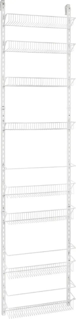 ClosetMaid 123300 Wall and Door Rack, Metal, White :EA: QUANTITY: 1