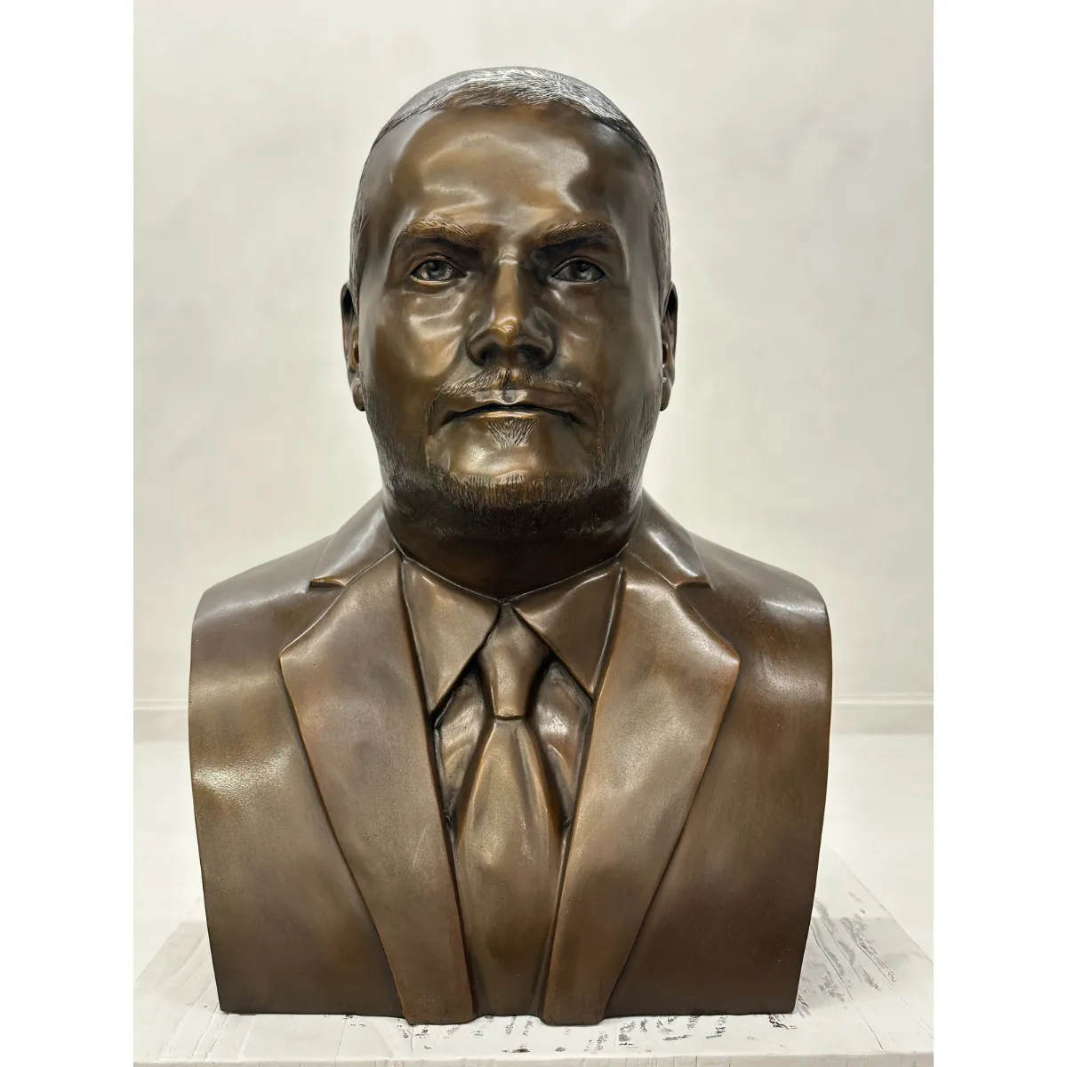 Custom Bronze Portrait Bust, Joey