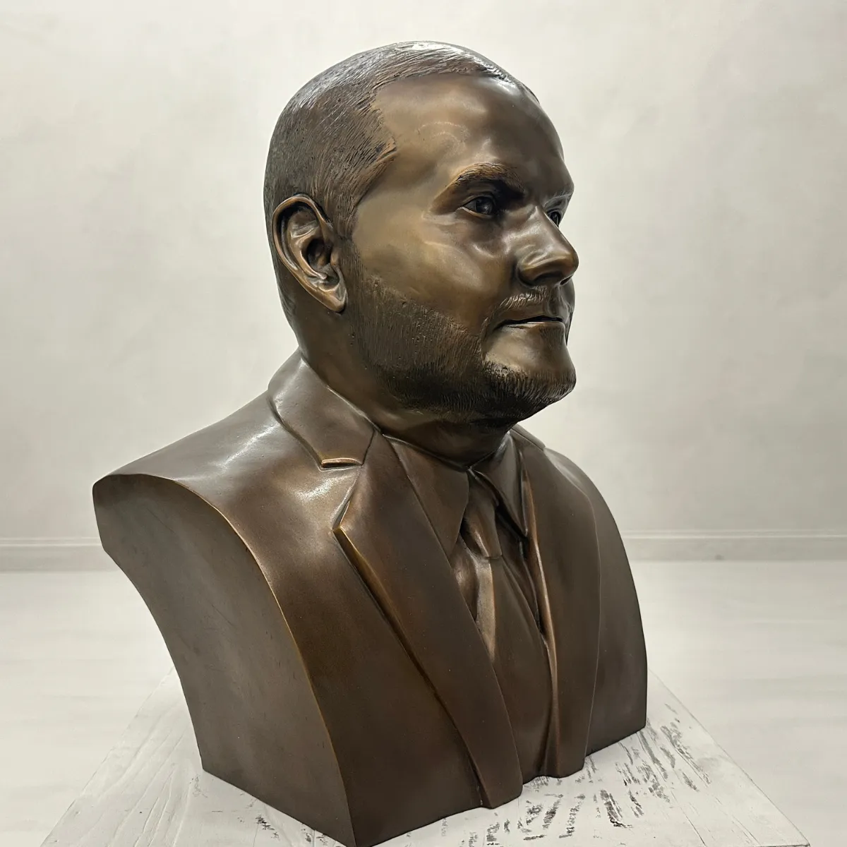 Custom Bronze Portrait Bust, Joey