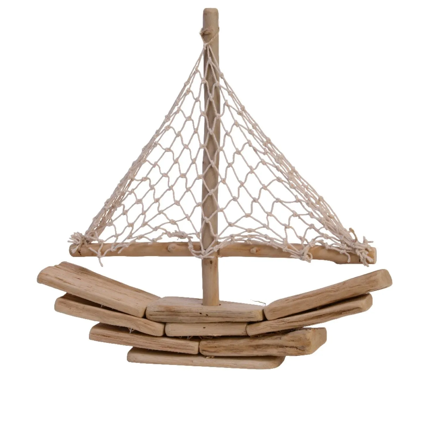 Decoris 30cm Driftwood Boat Ornament