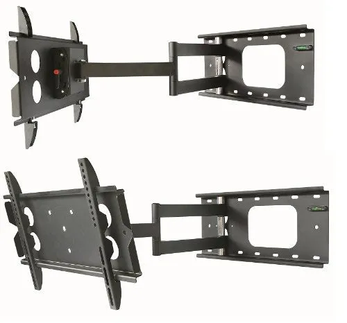 Duronic TVB109S TV Bracket, Wall Mount for 23-55" Television Screen, Tilting Action -12°/ 6°, Fits up to 600x400mm, For Flat Screen LCD/LED (30kg)