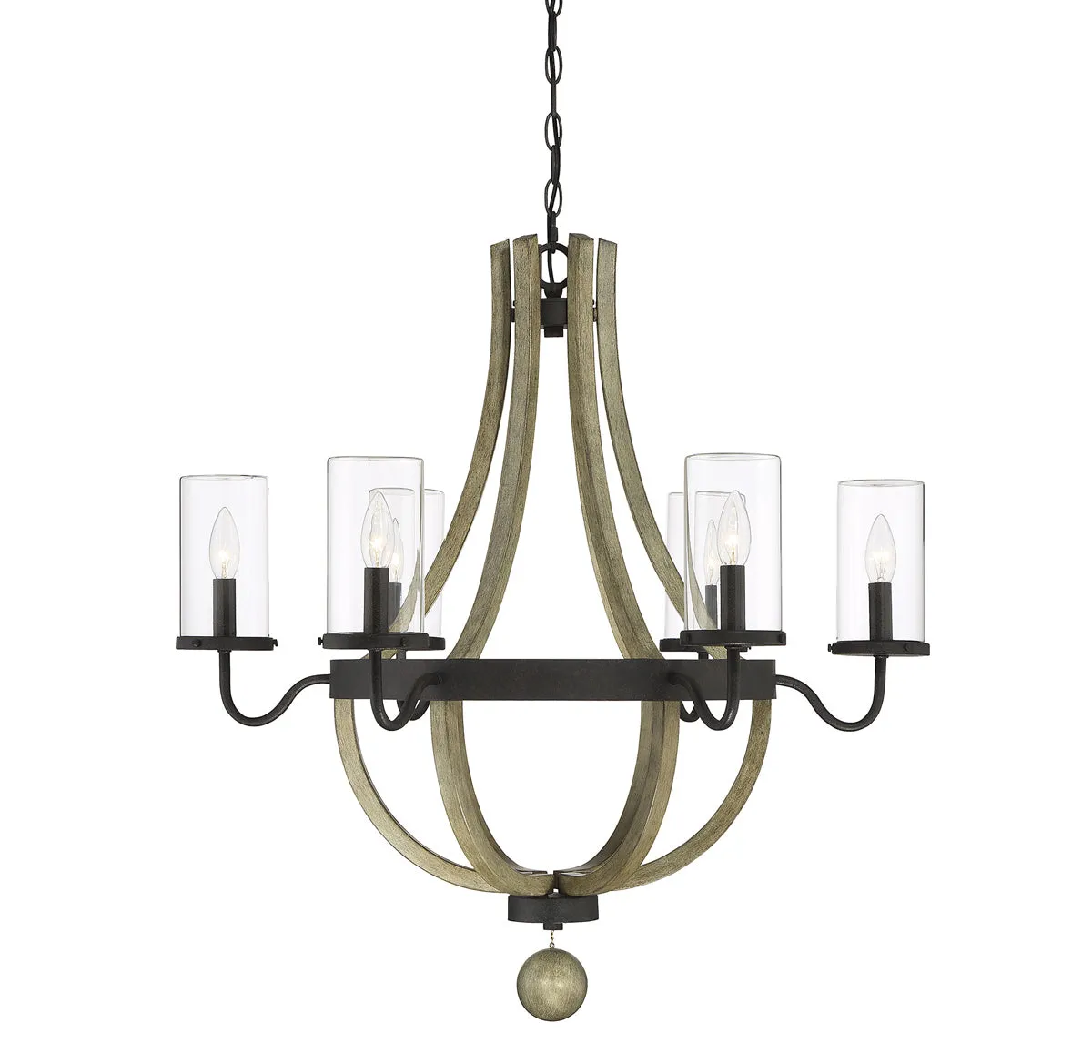 Eden 6-Light Outdoor Garden Chandelier in Weathervane