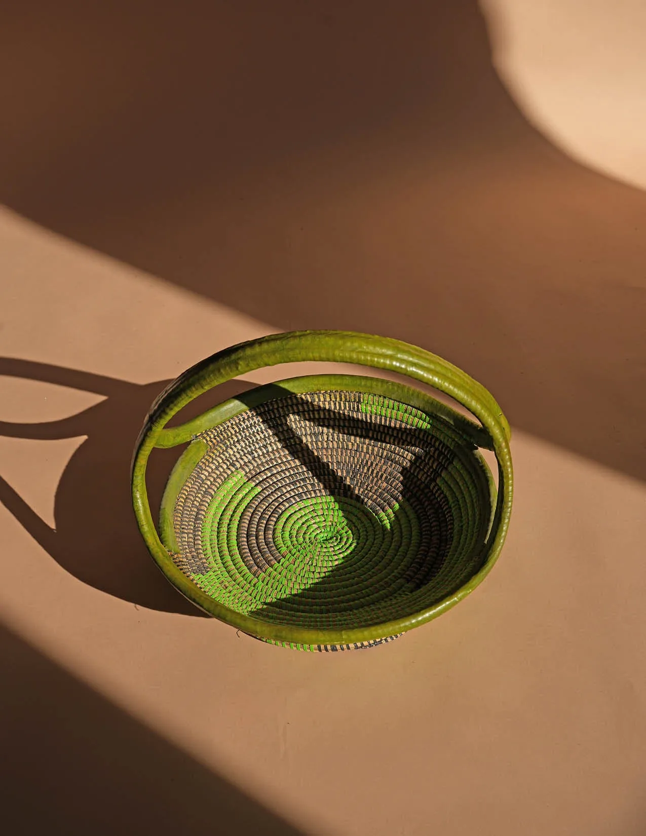 Erikah Woven   Leather Fruit Baskets