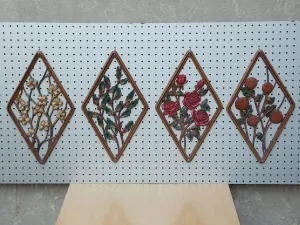 Four Seasons Syroco Diamond Wall Hangings