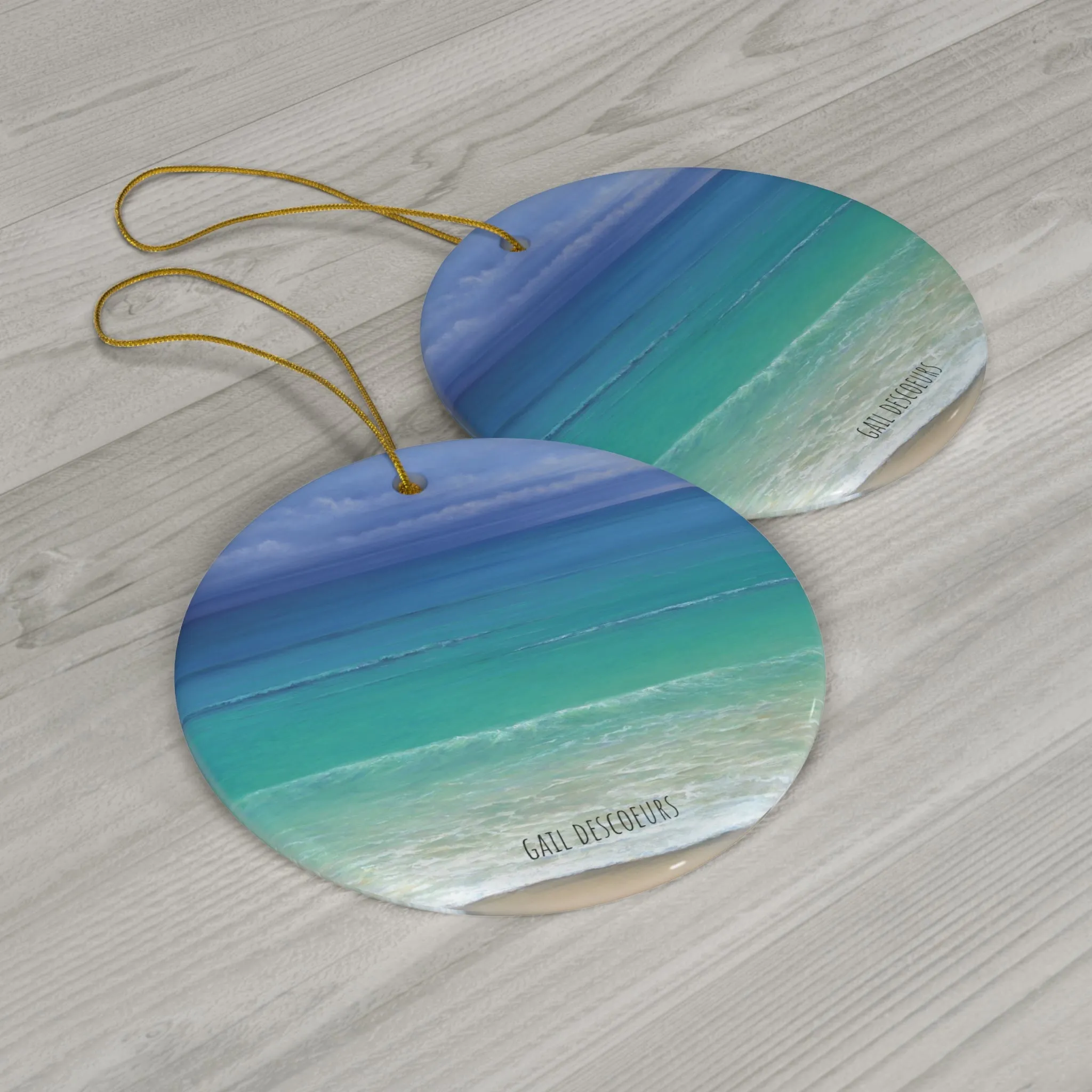 Gail Descoeur: "Mysterious Sea" - Holiday Ornament