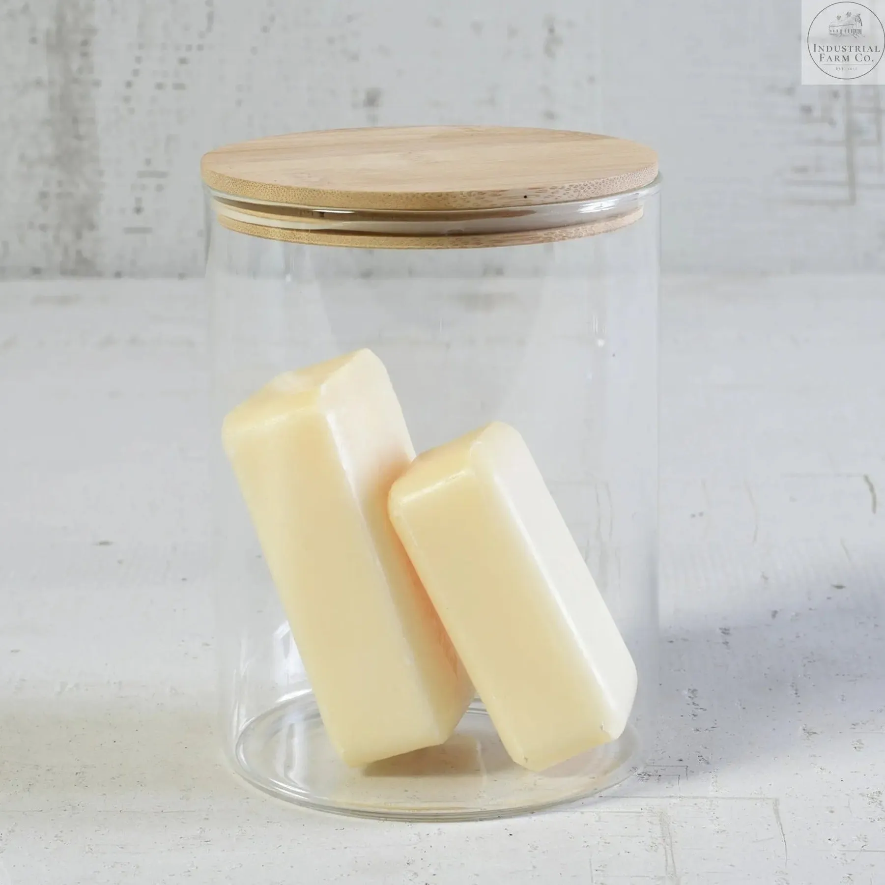 Glass Canister with Wood Lid