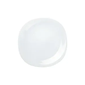 Golden Opal Carine Plain White Dinner Serving Plate (Set of 6)