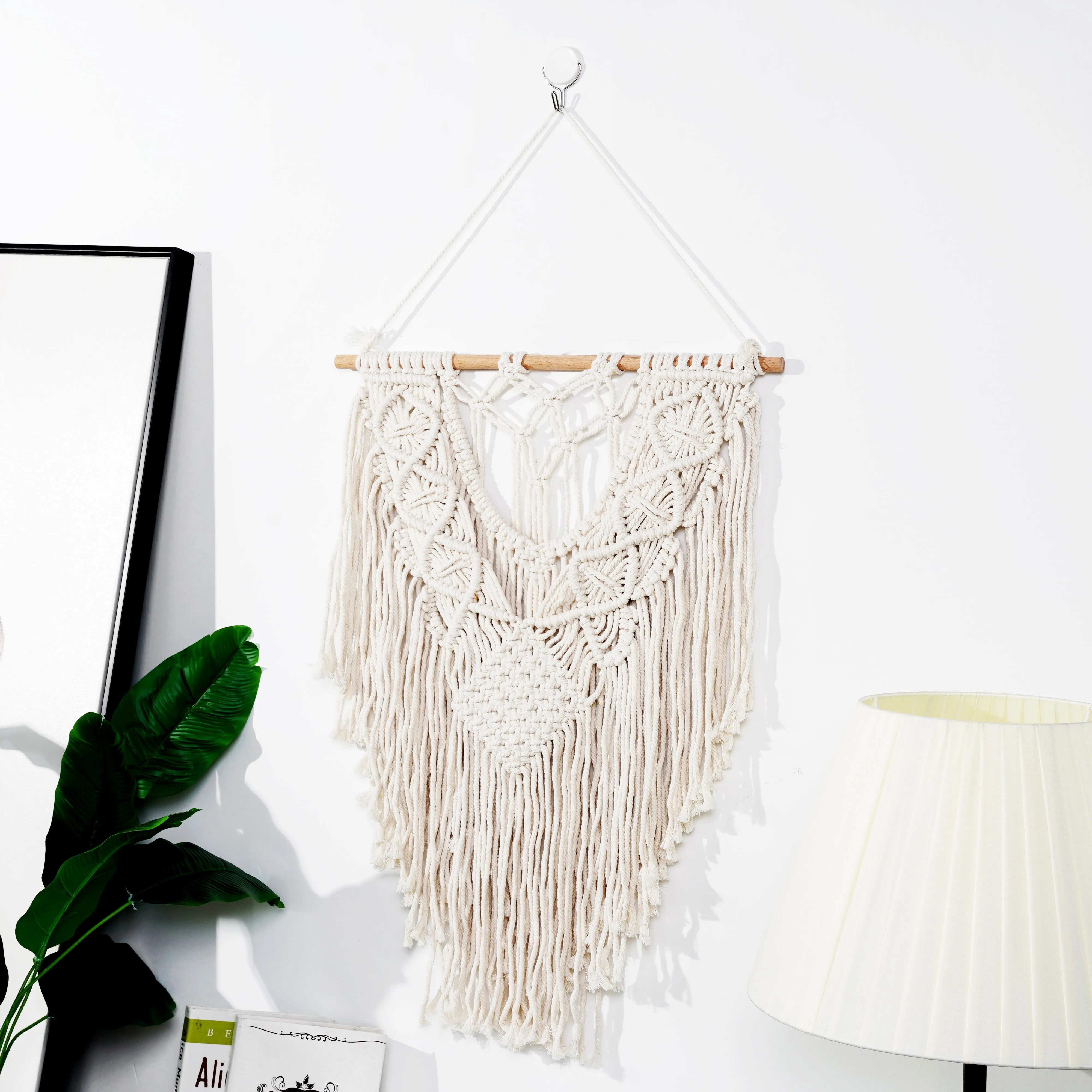 Hand-woven Macrame Wall Hanging Tapestry Boho Crafts Art Home Decor