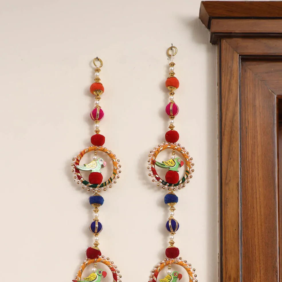 Handmade Gota & Bead Work Wall Hanging (set of 2) 35