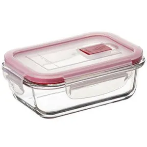 Hermetic Glass Container Cook & Eat 0,37L Red