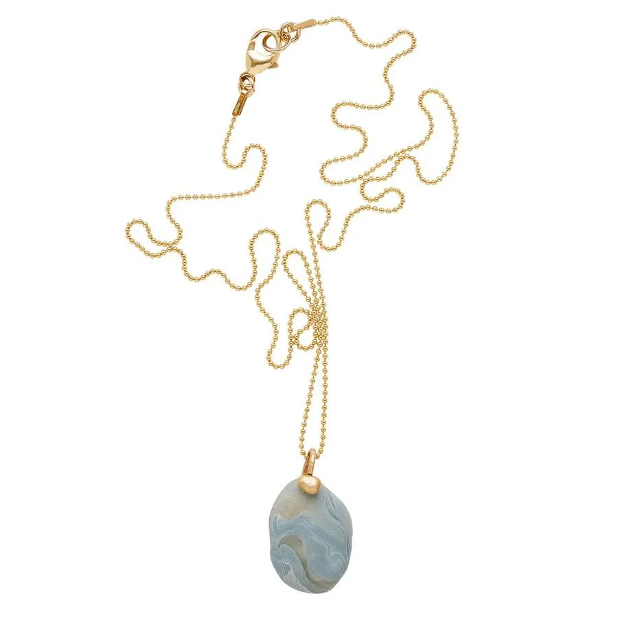 Julie Cohn Moss Pebble Clay Pendant