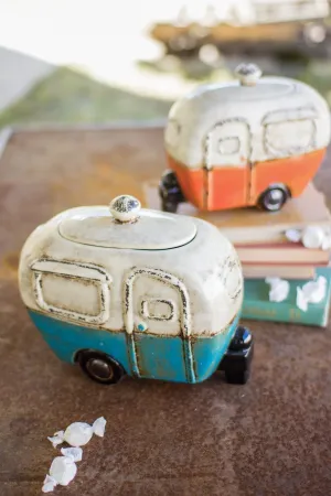 Kalalou Ceramic Camper Canisters - Set Of 2