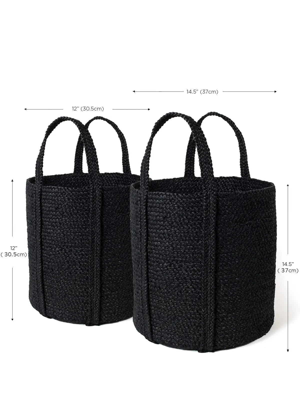 Kata Basket With Handle | Black