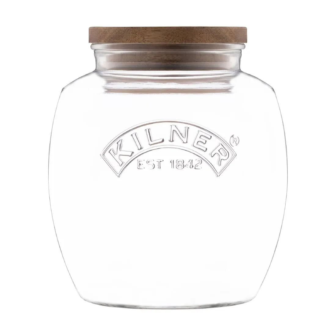 Kilner Universal Jar with Acacia Wooden Lid 2Ltr