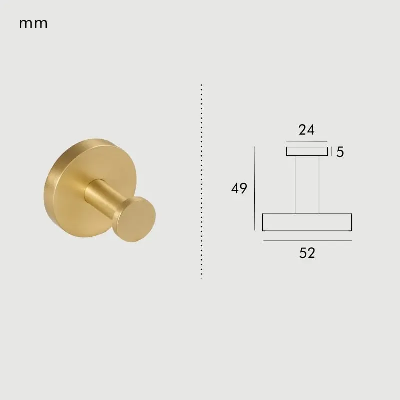 KRAM Solid Brass Robe Hook