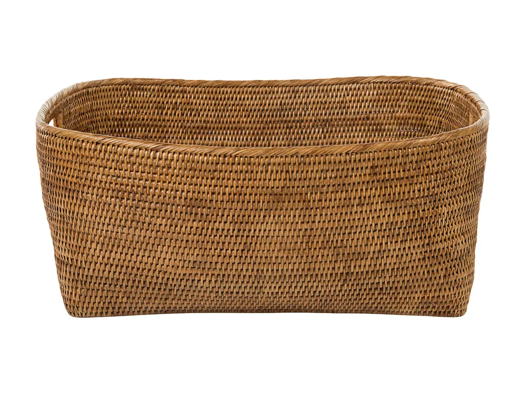 La Jolla Oblong Storage Basket, Honey Brown, Large