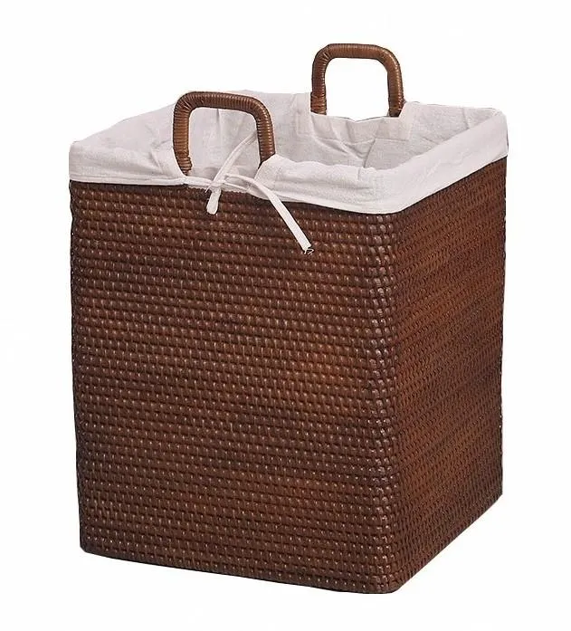 Large Storage Baskets for Bathroom, Rectangular Storage Baskets, Rattan Storage Baskets, Laundry Storage Baskets, Storage Baskets for Clothes