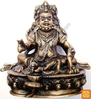 Lord Kuber idol in Brass with antique finish