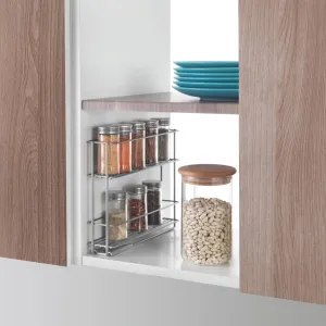 Metaltex 2-tier Sliding Spice Rack In&Out