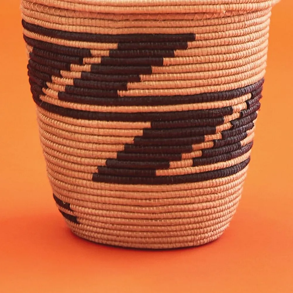 Mini Black Sisal Agaseke Peace Basket