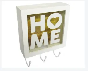 Money Box and Key Hooks - Home