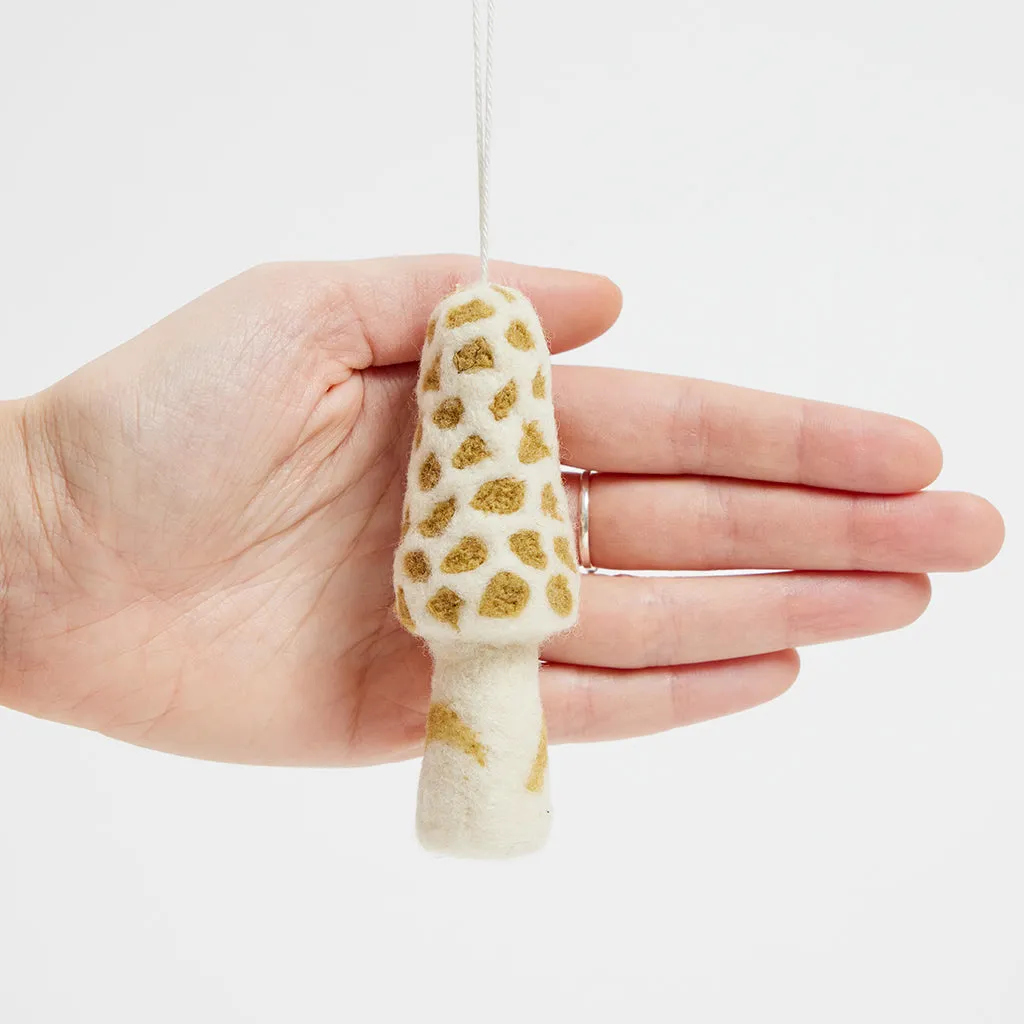 Morel Mushroom Ornament