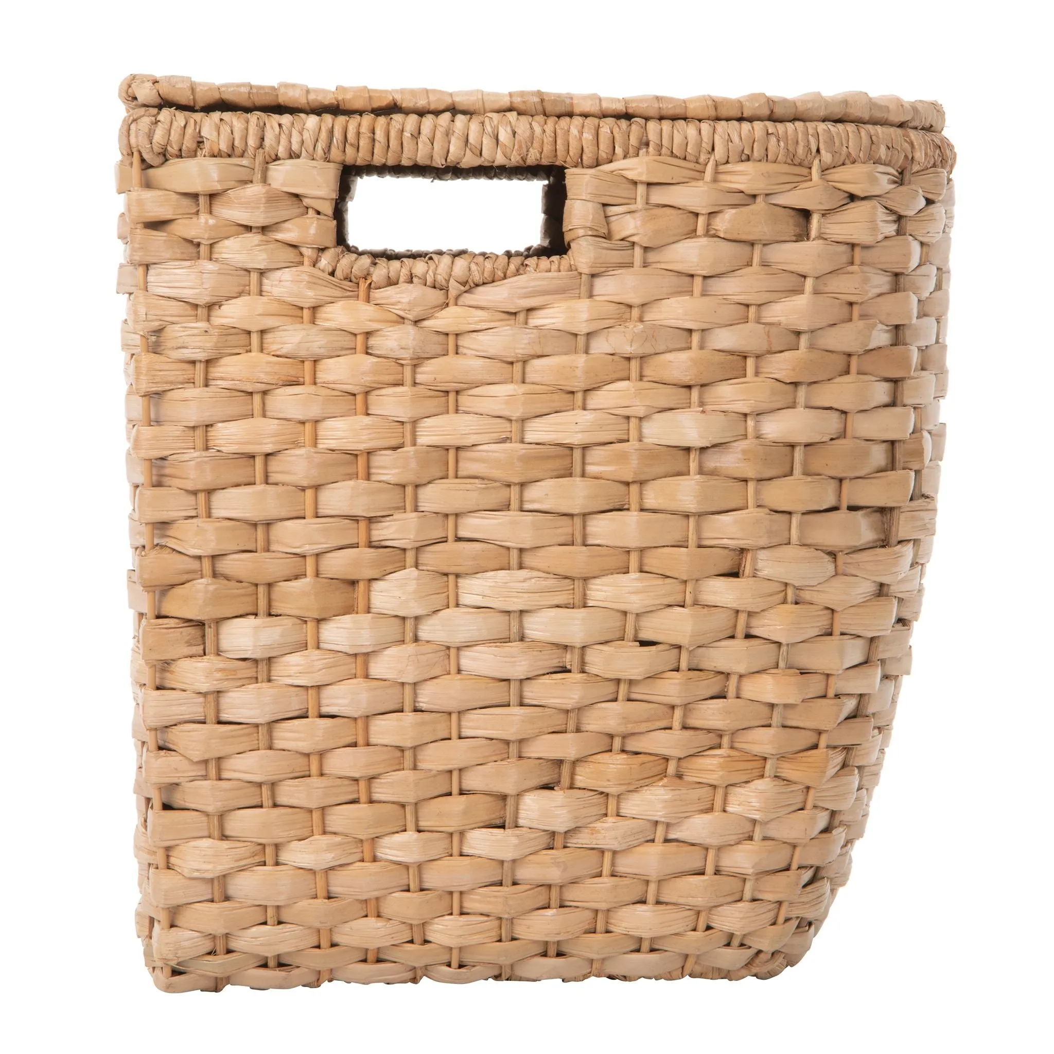 Oval Seagrass Wall Trunk, Storage Basket with Lid, Natural